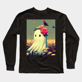 Butterflie haunted corn field Long Sleeve T-Shirt